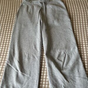 Gray Wide Leg Sweatpants